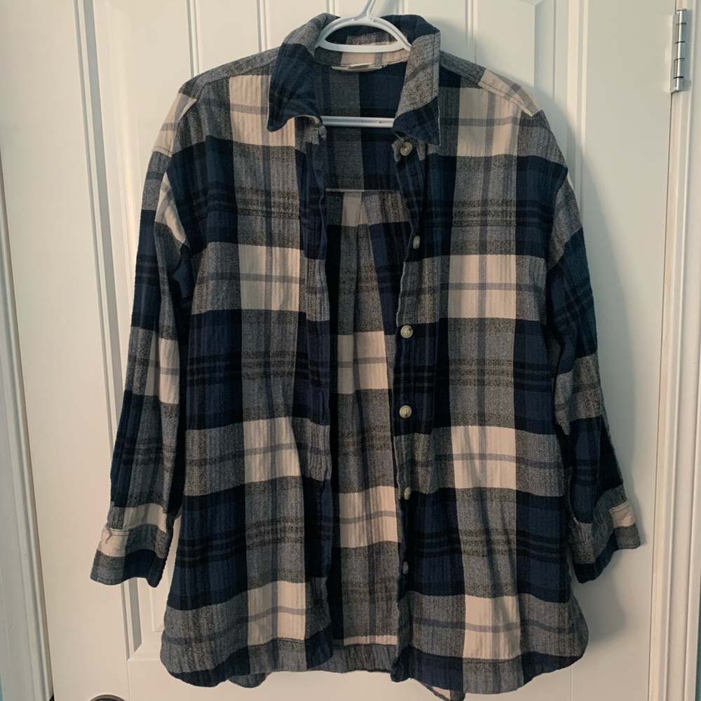 H&M plaid shacket